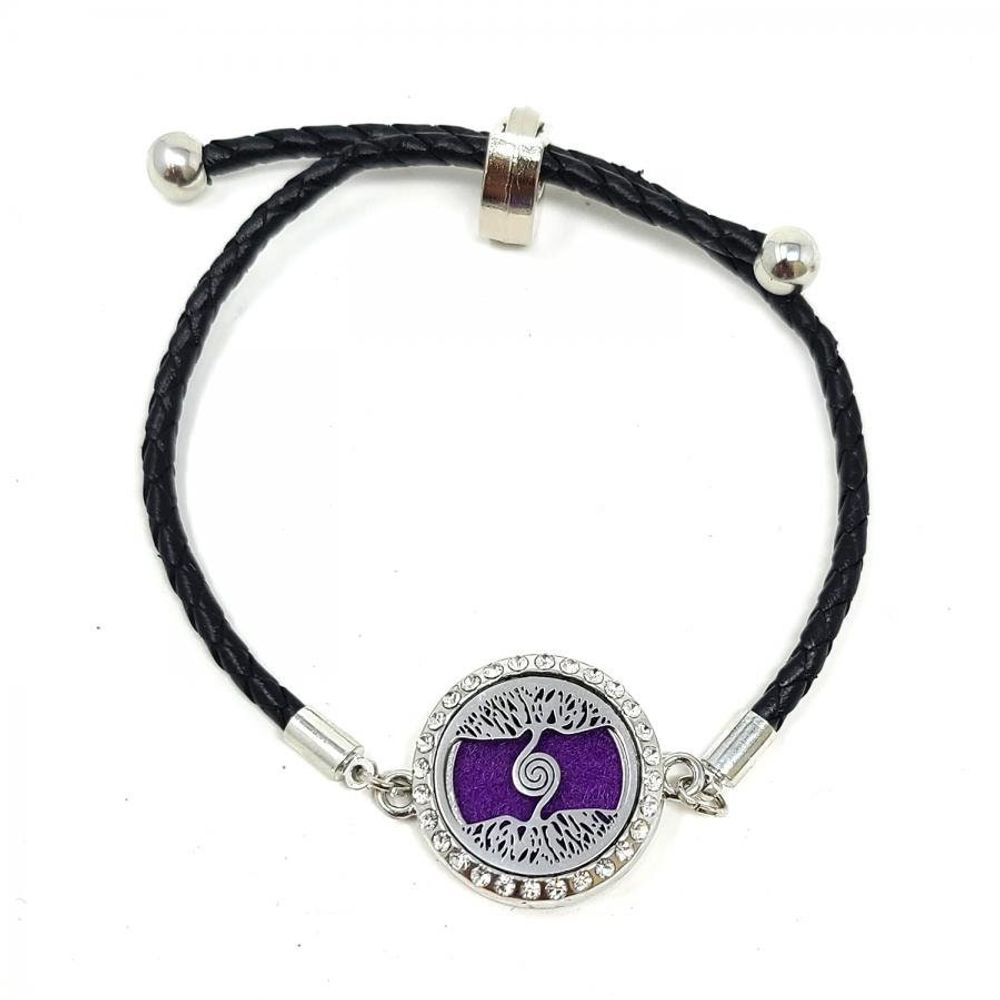 Spiral Tree of Life Aromatherapy Bracelet – Essential Oil Diffuser 