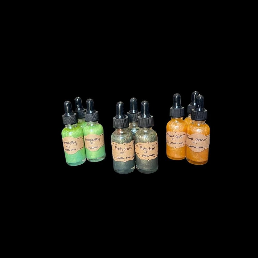  Ritual Oils – Prosperity, Protection & Road Opener