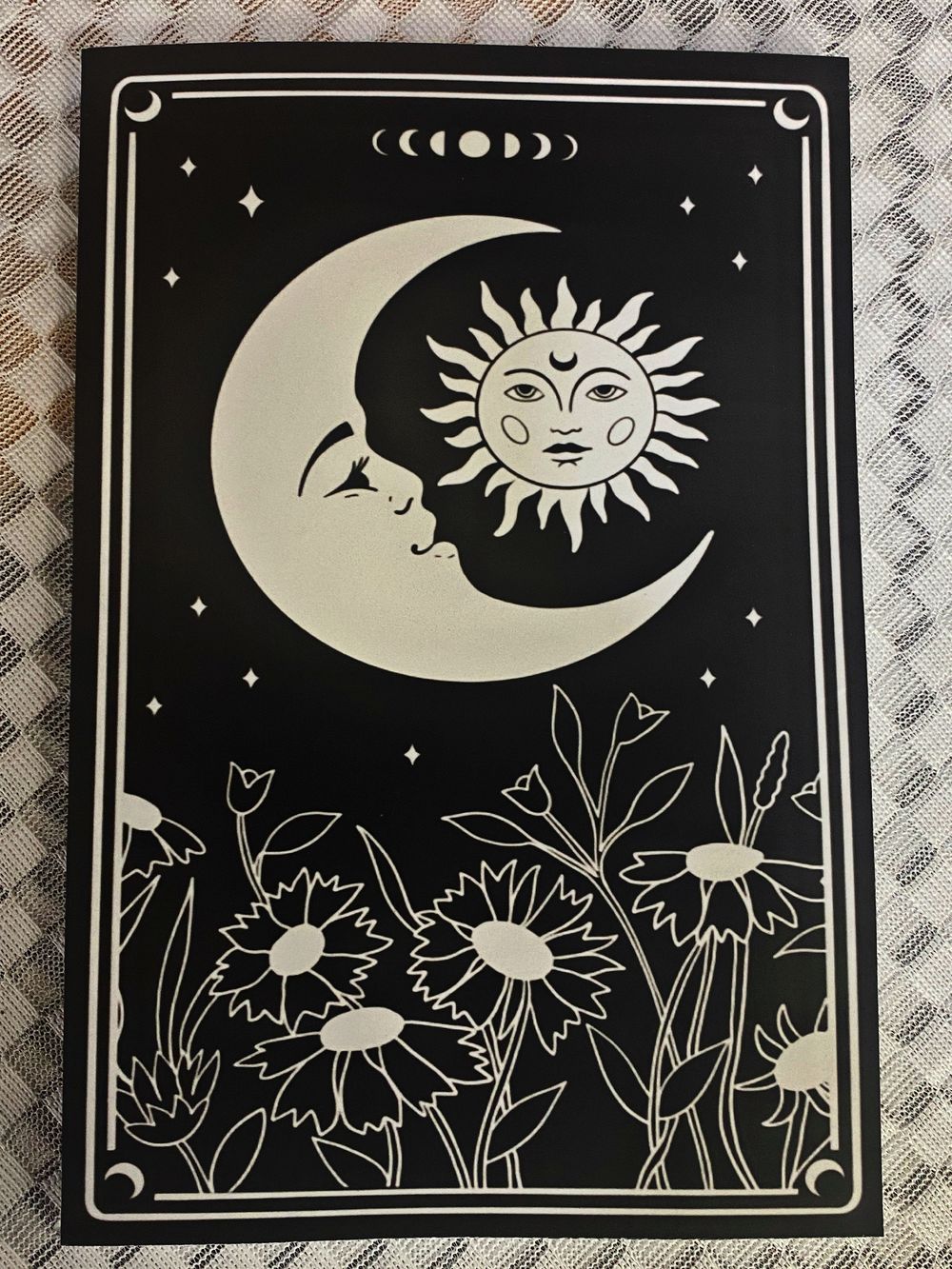 Moonlit Shadows Journal – 6x9 Dot Grid, 200 Pages, Black Satin Finish